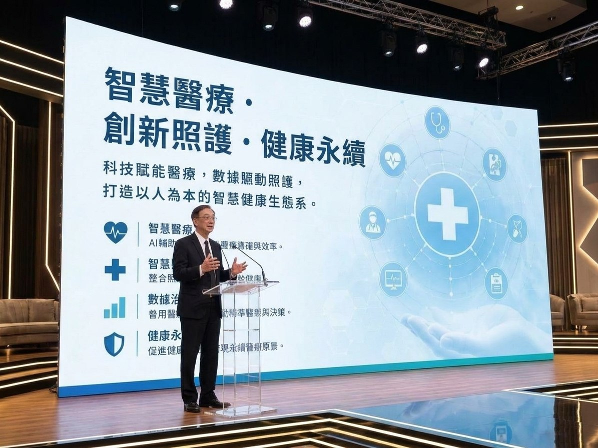 梁睿衡在智慧醫療相關活動中發言